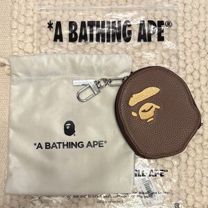 A Bathing Ape BAPE Ape Head case charm Coin Case keychain